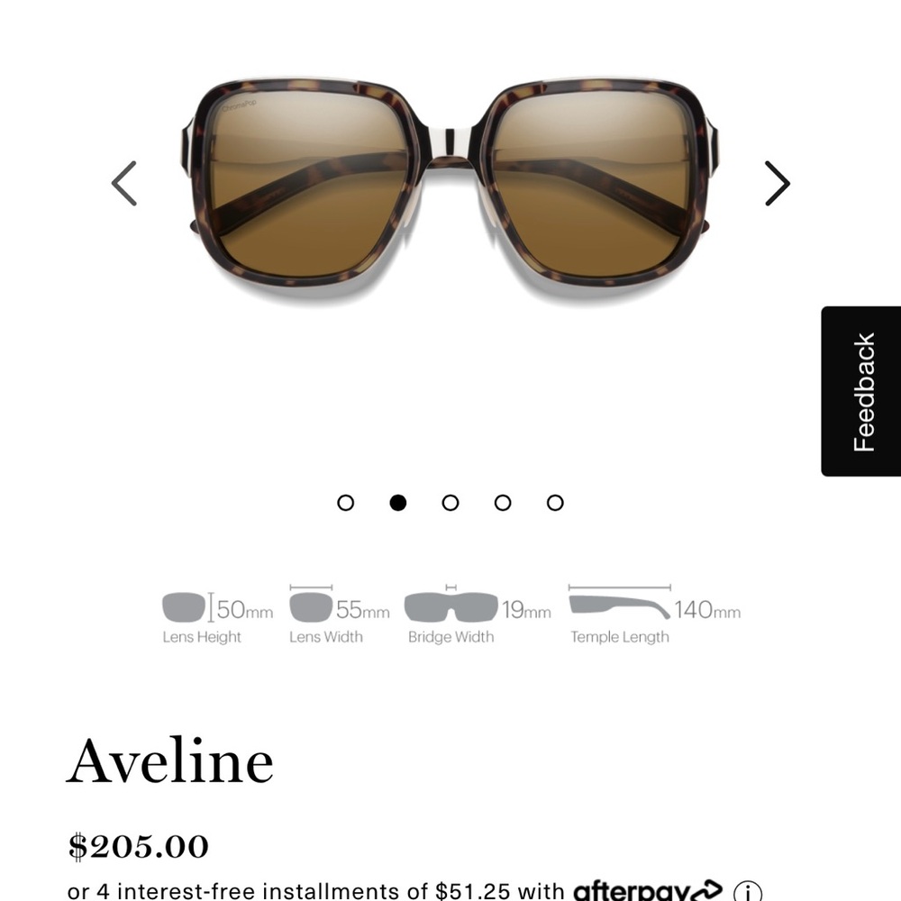 Like New SMITH Aveline Tortoise Chroma Pop Polarized Brown Lens Sunglasses.